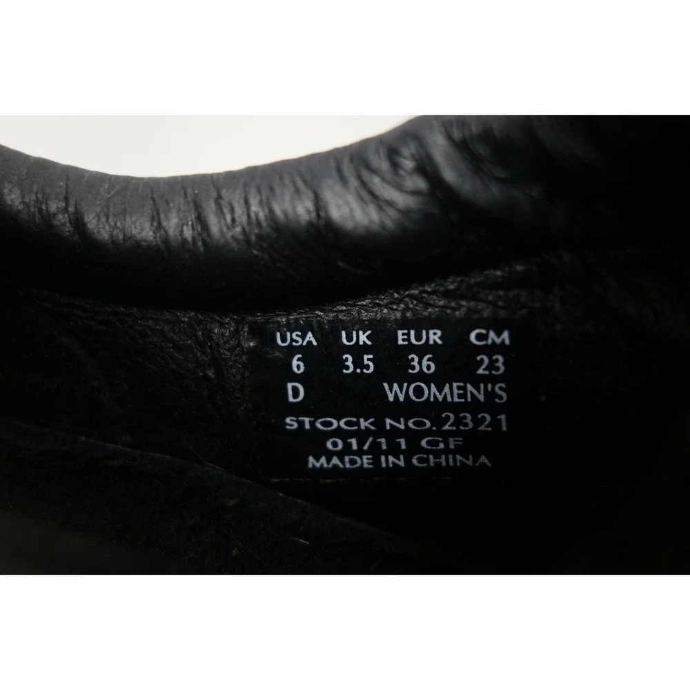 Red Wing 2321 Black‎ Leather Steel Toe SD Non Slip Work Loafers Womens Size 6 D